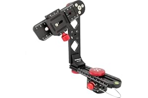 Koolehaoda 720 Degrees Gimbal Tripod Head with Index Rotating Panoramic Head and Standard 1/4 inch QR Plate & Carry Bag for D