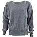 ZJ Clothes Women's Plus Size Long Sleeves Baggy Style Oversize Sweater Jumper