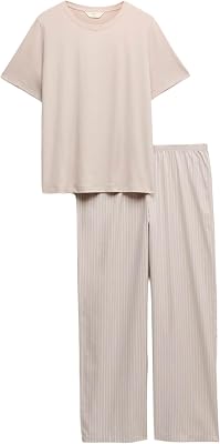 Pyjama Pur Coton avec Bas tissé S
