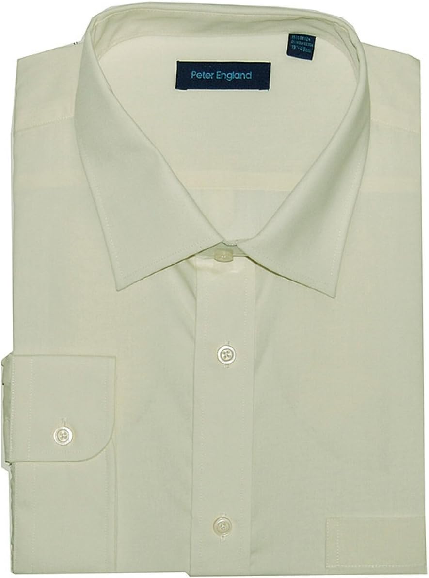 Peter England Ecru Non-Iron Shirt