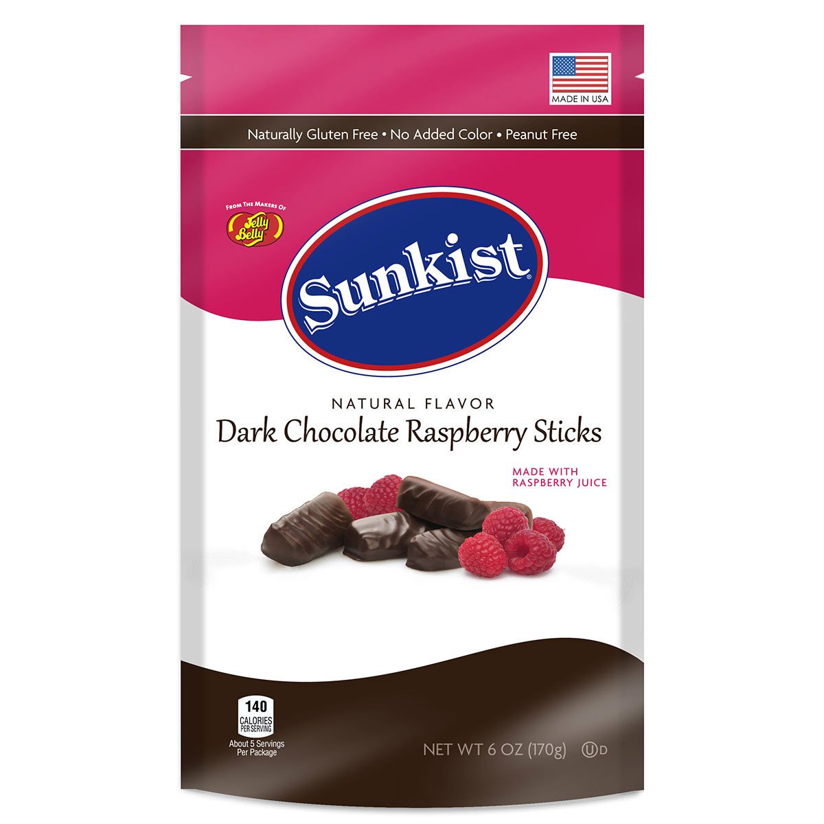 Dark Chocolate Raspberry Jelly Sticks Raspberry