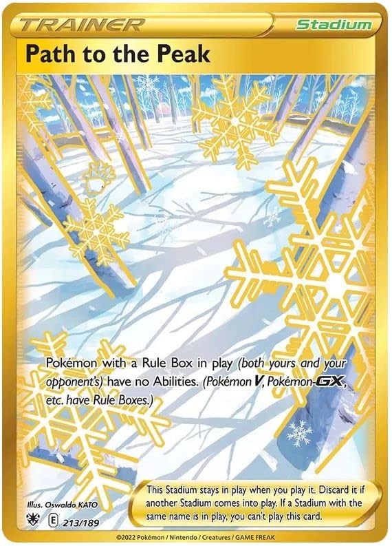 Path to the Peak 213/189 Rare Secret Pokemon Card (SWSH Astral Radiance) + 1x TitanCards® Toploader