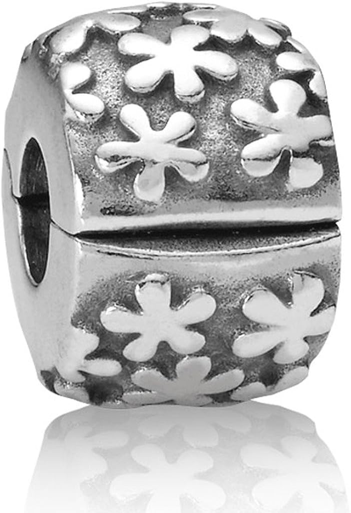 Pandora Flower Clip Charm in 925 Sterling Silver, 790533 Amazon.ca