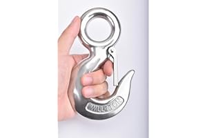 Alele Grab Hooks,2T Crane Scale,Slip Hooks,Stainless Steel Heavy Duty Lifting Hook Rigging Accessory (Grab Hooks 2000kg)