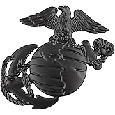 US Marine Corps Truck Emblem Hawk Funny Car Badge for EGA Sticker Auto Motorcycles Exterior Accessories (Black)