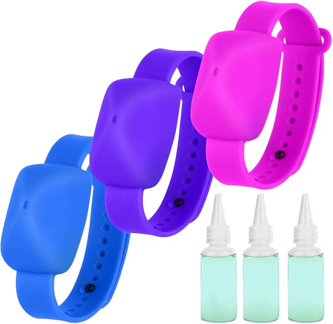 NPL Students Hand Sanitizer Bracelet Wearable Silicone Wrist band Daily