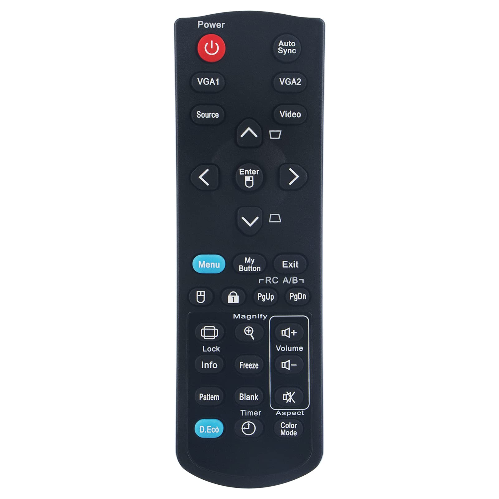 A-00009441 Replacement Remote Control fit for ViewSonic Projector PJD5126 PJD5226 PJD5226w PJD6223 PJD6353 PJD6653w