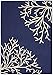 Garland Rug Sea Coral Area Rug, 5 x 7 ft, Indigo/Ivory