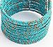 Susenstone®Women Bohemian Beads Beaded Bracelet, Chain Open Design (Blue)