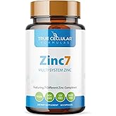 Zinc7 Daily Immune Support (50mg): Triple Action Zinc Complex for Deep Sleep, Mental Clarity & Strong Immunity | Natural Energy, Hormone & Metabolism Support | 60 Vegan Capsules