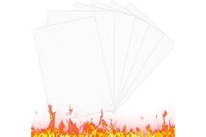 YIAOYINNZ 6 Pcs High Temperature Gasket Paper, Fireproof Insulation Sheet Heat Resistant Ceramic Fiber Gasket Material for Pellet Stove Wood Stove Kiln Boiler Forge RV Furnace Gaskets DIY Cut, 7x10x1/8in Thick