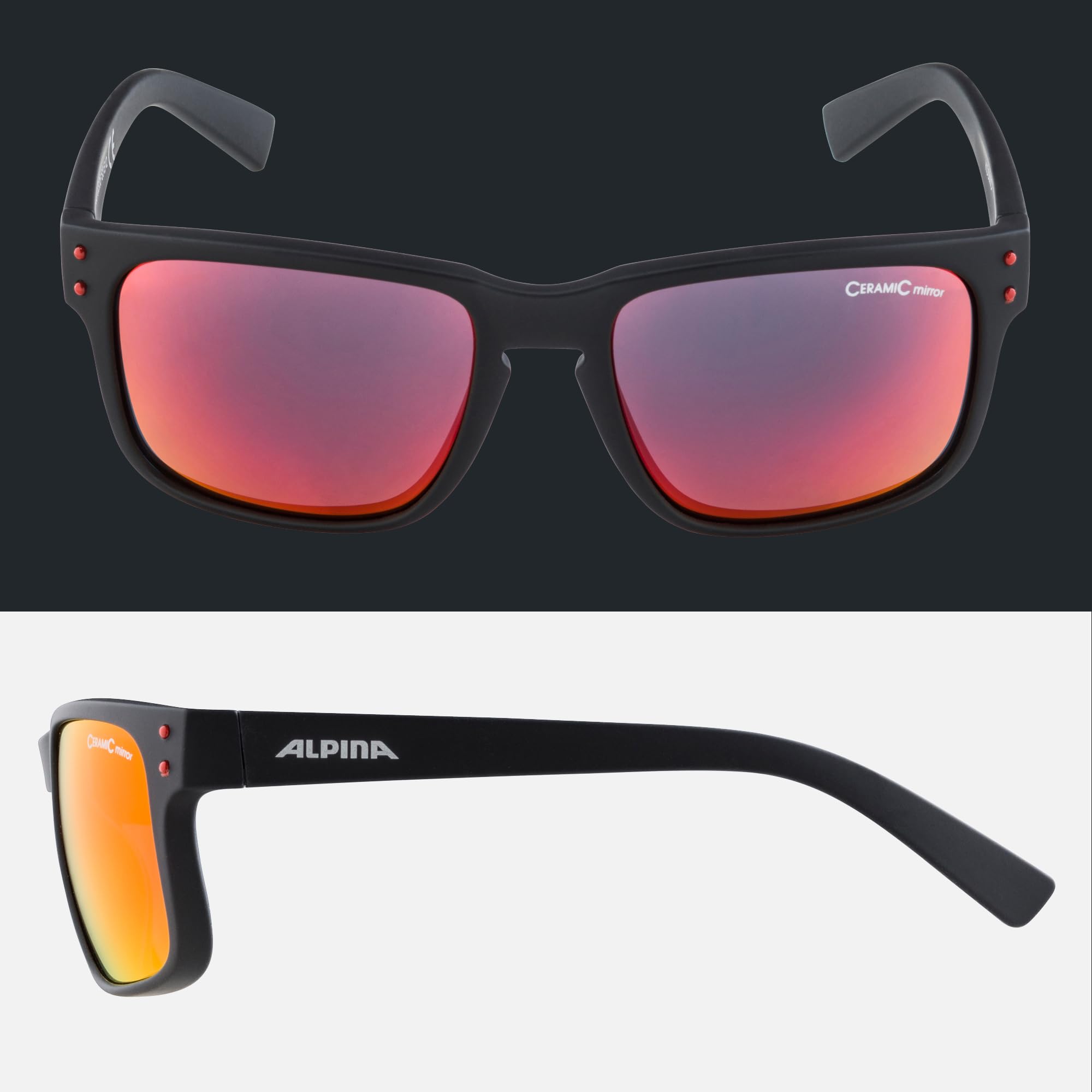 ALPINA KOSMIC Sonnenbrille, black matt, One Size 5