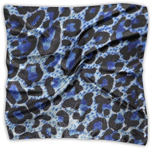 Sakhi Sang Blue Tiger Women's Fashion Print Square Scarf Neckerchief Headdress S