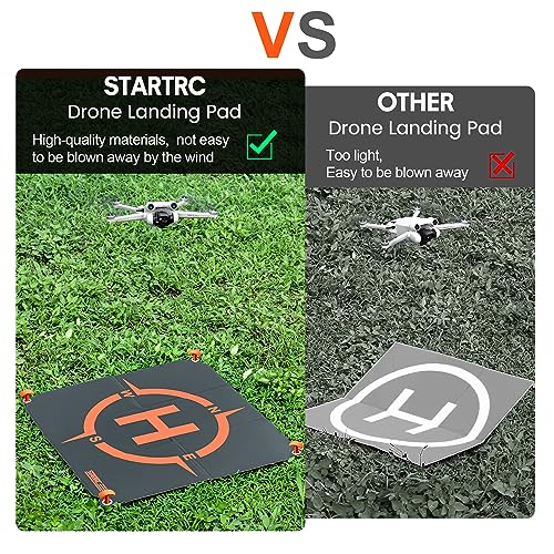 STARTRC Drone Landing Pad, Portable Universal Fast Folding Helipad Landing Mat for DJI Mini 5 Pro/4/3/Mini 4K/Neo 2/Air 3s/Avata 2/Flip(22-inch/55cm)