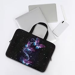 Uasibuni Stars Butterfly Print 15.6Inch Laptop Bag
