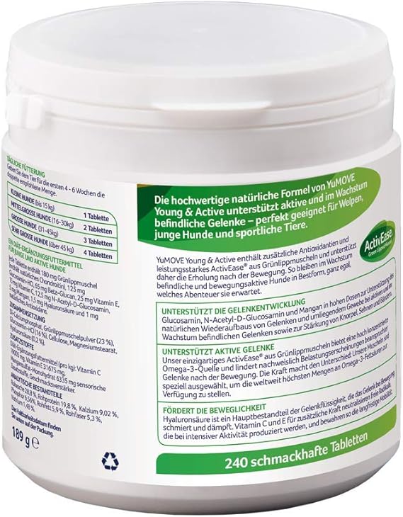 yumove young and active dog