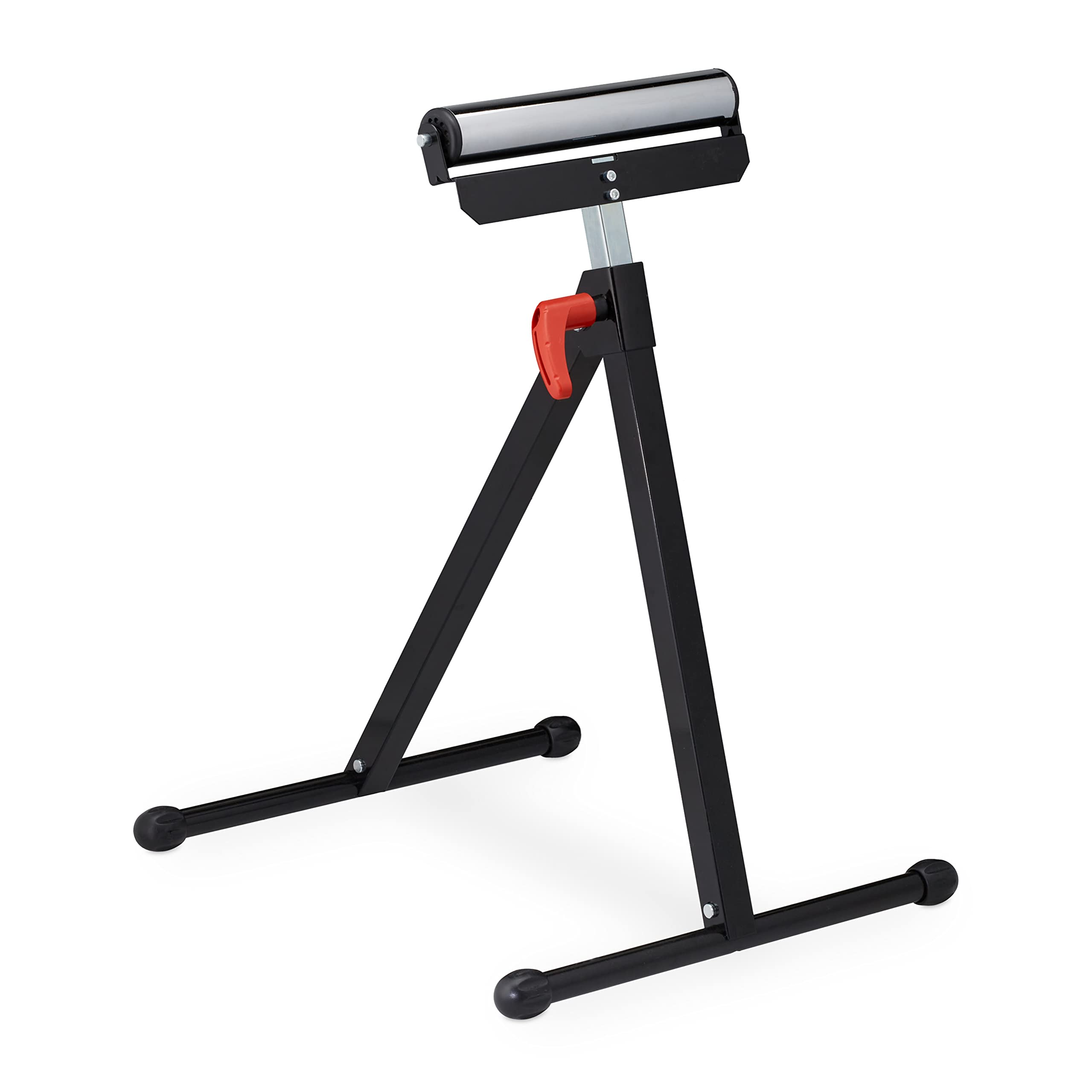 Relaxdays Roller Stand, Workbench Support, Height Adjustable 67-110 cm, Foldable, Load upto 60 kg, Trestle, Steel, Black