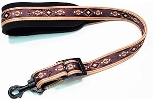 Navajo Neoprene padded Saxophone strap with locking swivel snaphook for Alto, tenor or Soprano Sax Model SSXW Navajo Legacystraps