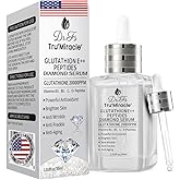 Glutathione Serum with 5+Peptides -20,000ppm Glutathione brightening 50X dark spot Serum for Face- Hyperpigmentation Serum, Anitoxidants B3,B5 C E Niacinamide fights Aging Signs [5 serum in 1]