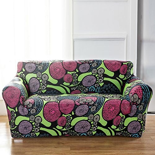 Stretch Printed Sofa Cover - Anti-Slip Anti Wrinkle Sofa Slipcover Lightweight Sofa Furniture Protector Cover 1/2/3/4 Seater Couch Covers Fit Many Popular Sofas ( National style ) By Miller00