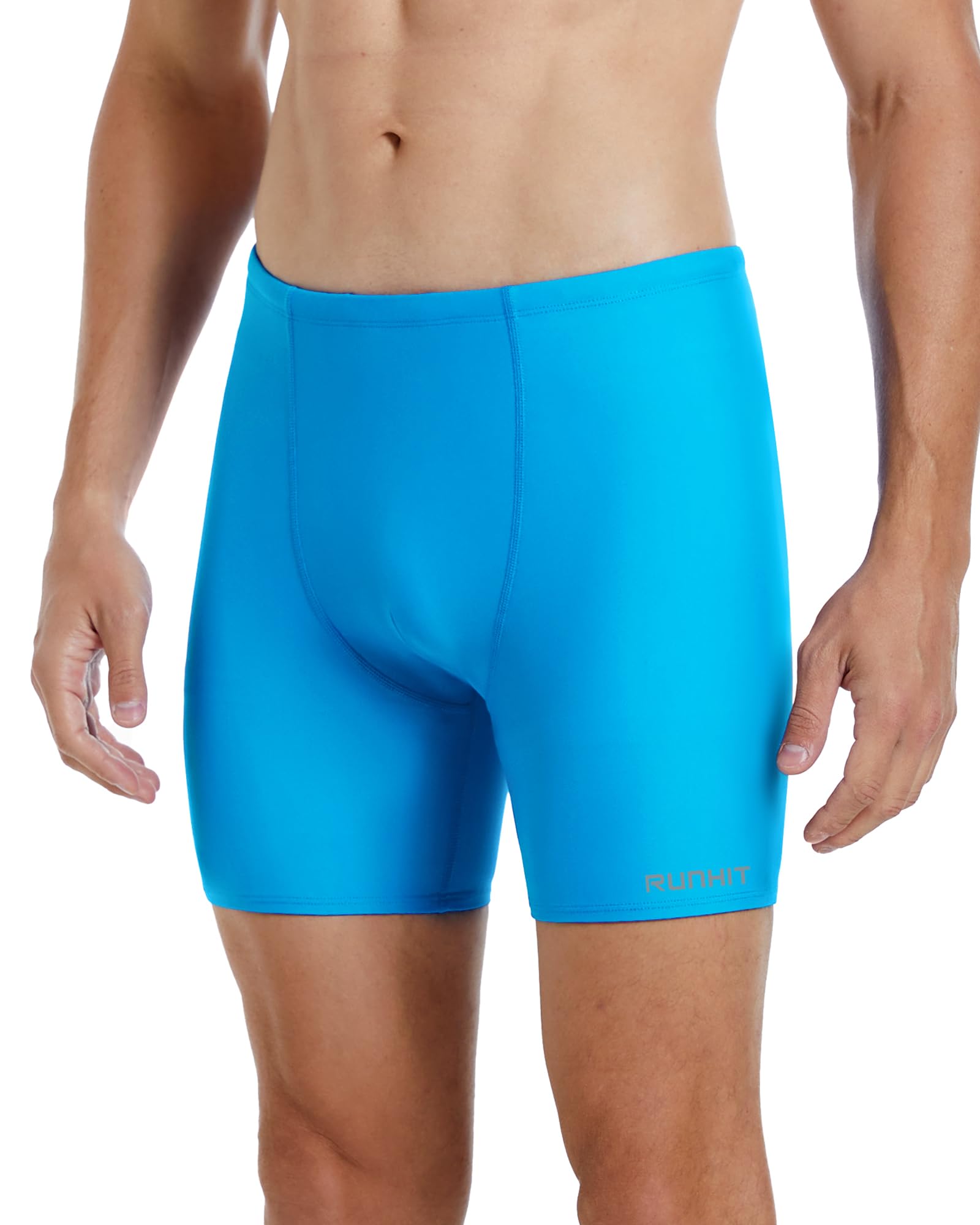 Runhit Swim Jammers for Men Square Leg Quick Dry