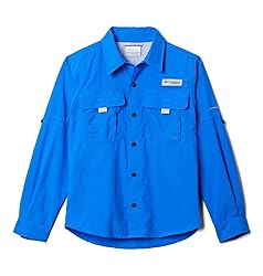 Columbia Youth Boys Bahama Long Sleeve Shirt, Blue