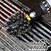 Cleaning Supplies for BBQ: Ultra Stiff Black Nylon Grill Brush, Electric Spin Scrubber for Effective Grill Cleaning - Concrete Brush - BBQ Grill Brush - Graffiti Remover - Pellet Smoker Accessories