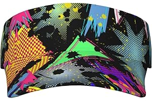 ROSIHODE Funny 80s 90s Sun Visor Hat Fashion Empty Top Baseball Sun Cap Golf Tennis Visor for Women Men