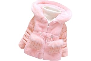 MINKIDFASHION Baby Girls Winter Autumn Little Kids Toddler Warm Jacket Coat