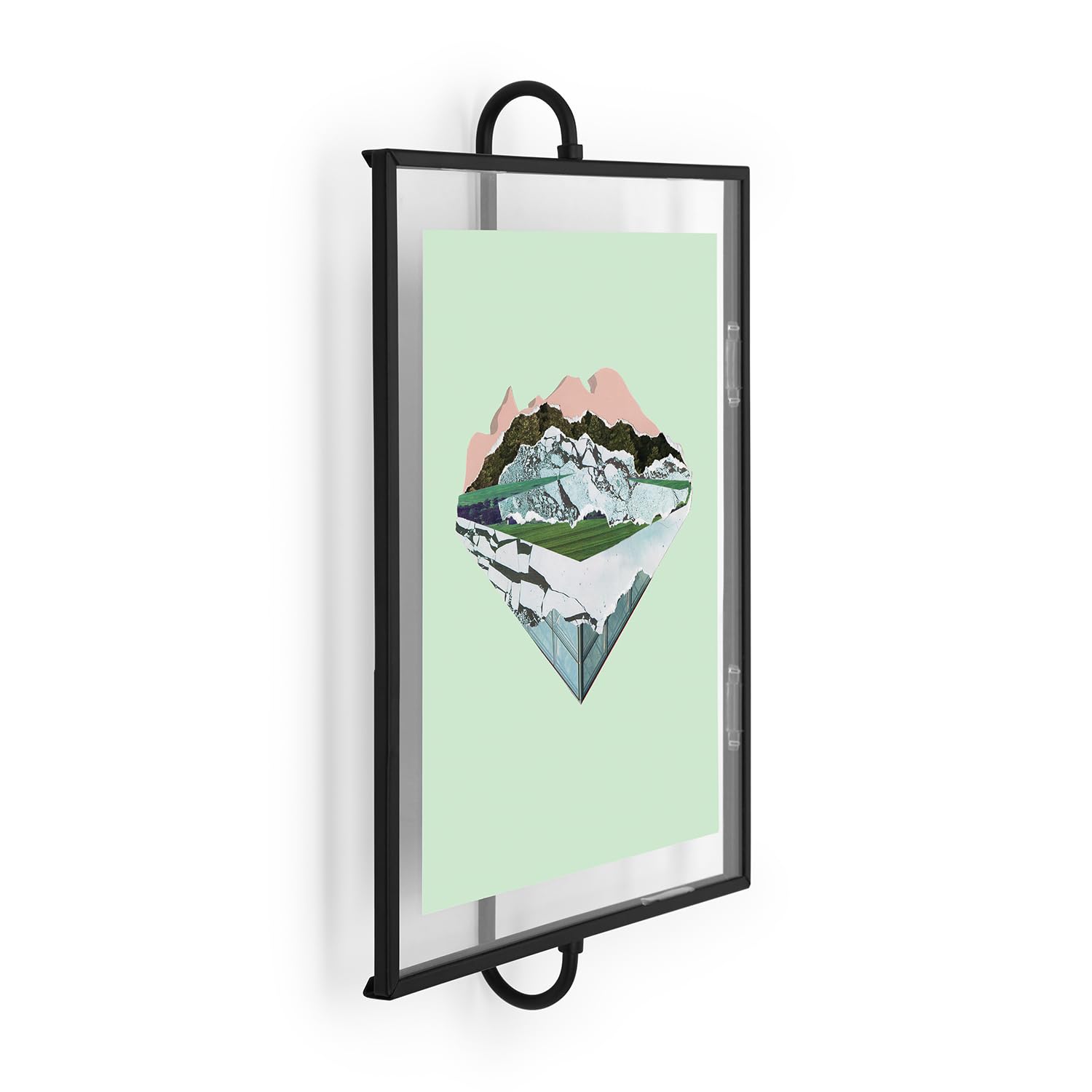 Umbra Phantom Wall Picture Frame, 8x10, Floating Frame, Black