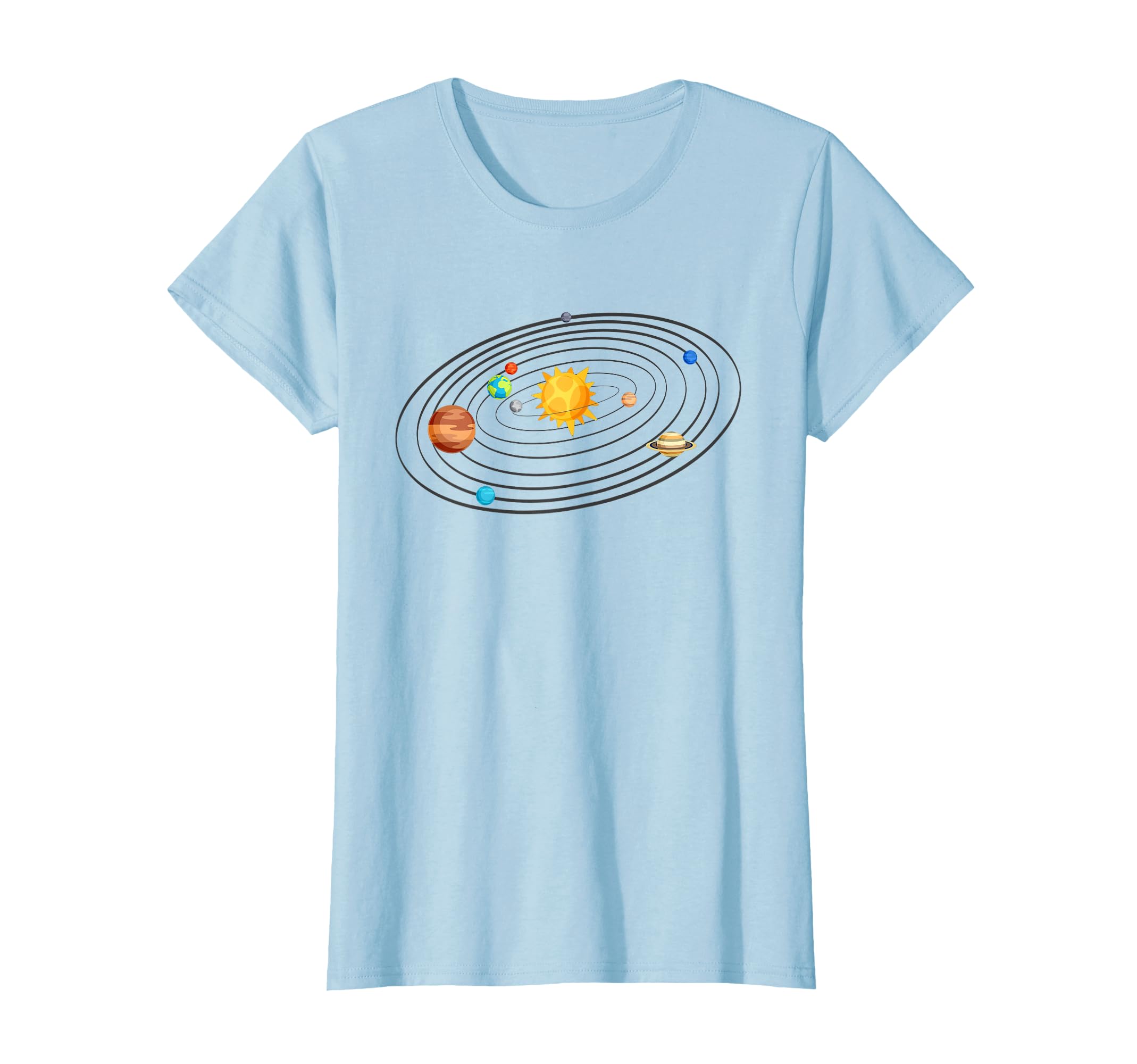 Solar System Planets Orbit Universe Galaxy Astronomy T-Shirt
