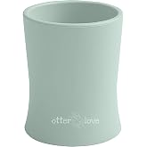 otterlove Silicone Baby &amp; Toddler Training Cup - Pediatric OT Approved - 100% Platinum Pure LFGB Silicone - Unbreakable - Plastic Free - Tiny Cup Perfect for Baby Led Weaning (Sage)