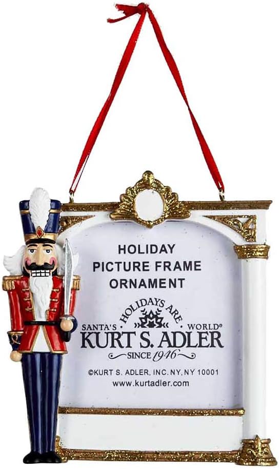 Nutcrackers - Kurt Adler Nutcracker Soldier Picture Frame Christmas Tree Ornament A1115 New