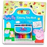 Peppa Pig Art Activity Set With Coloring Book Pages, Stickers & Twist-Up Crayons