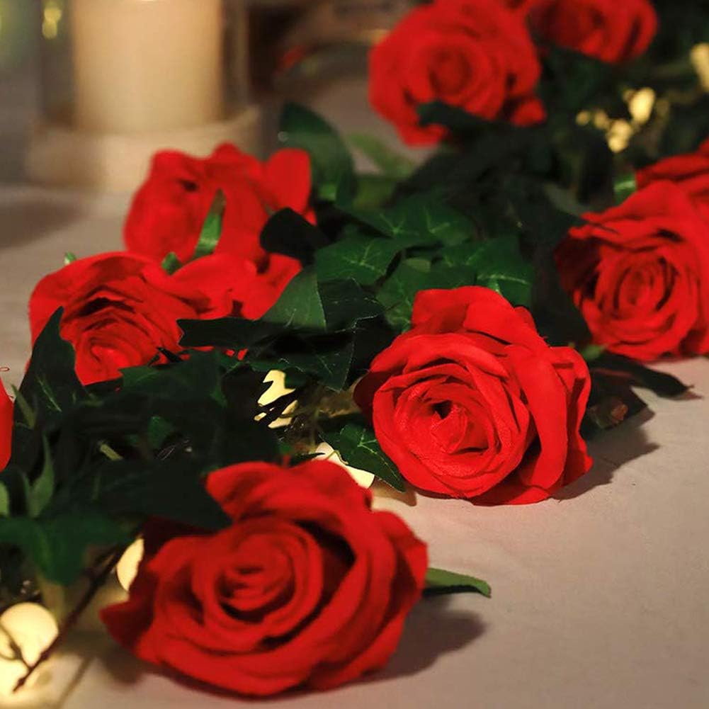 Nubry Artificial Silk Rose Flower Single Stem Lifelike Fake Rose for Wedding Bouquet Floral Arrangements Home Party Centerpiece Decoration - Image 4