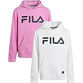 Fila Boys Sweatshirts - 2 Pack Lightweight Soft Fleece Athletic Graphic Hoodies Sweatshirt for Boys with Kangaroo Pocket