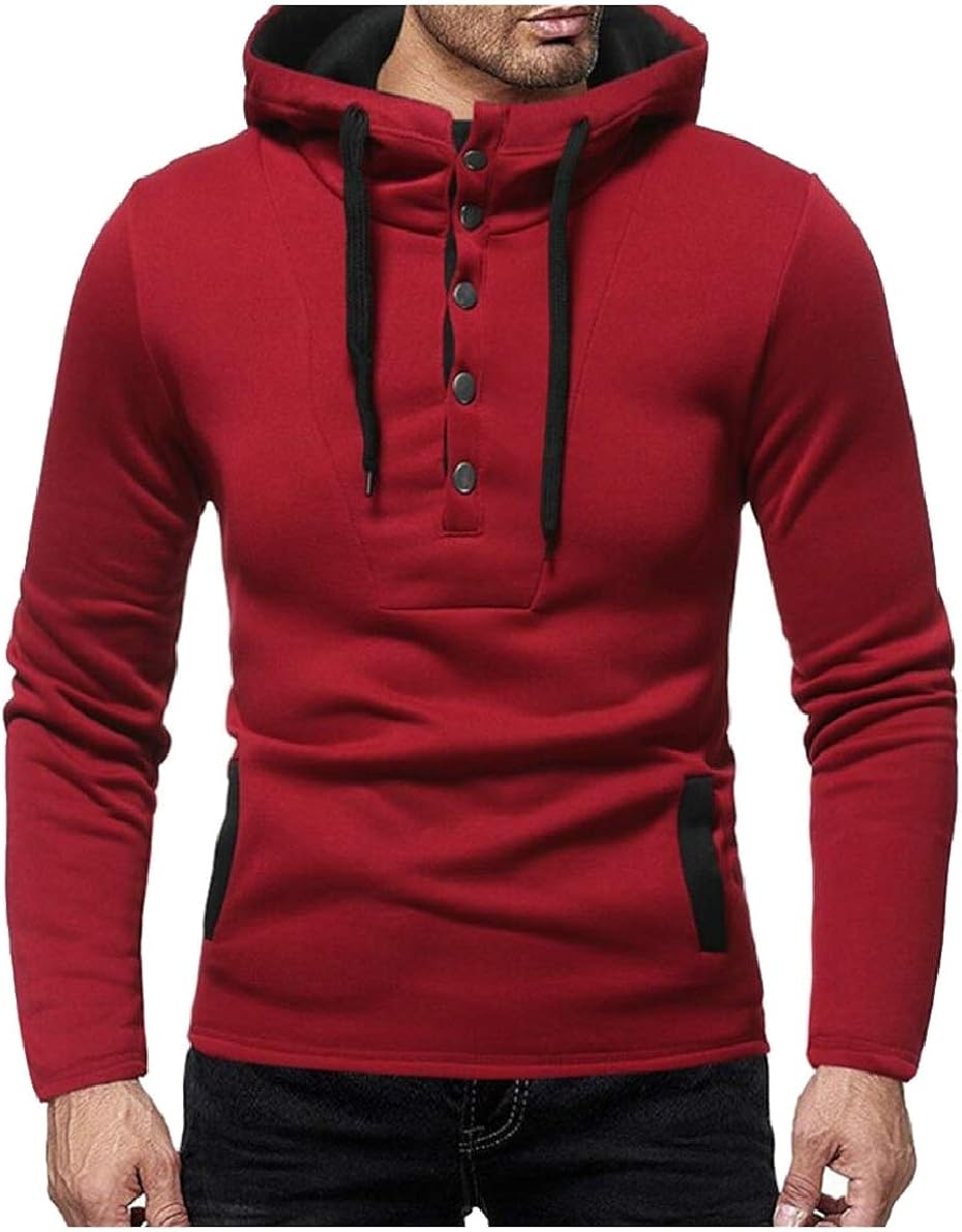 hoodie with button up