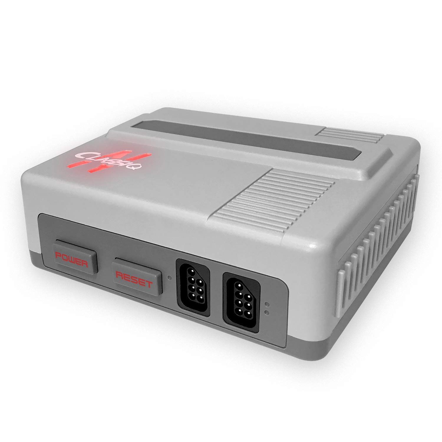 Old Skool CLASSIQ N Console Compatible with NES - Grey/Grey Clone System: Video Games