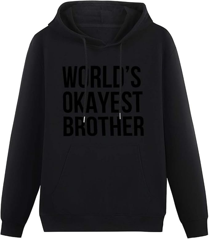 Funny Gifts World's Okayest Sister Hoodie Crazy Dog T-Shirts Big