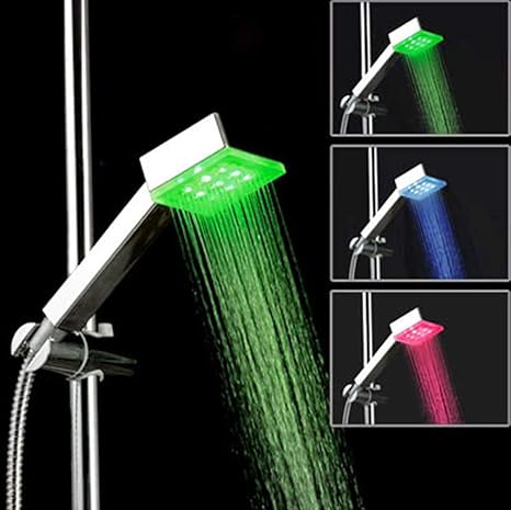 alcachofa de ducha led multicolor