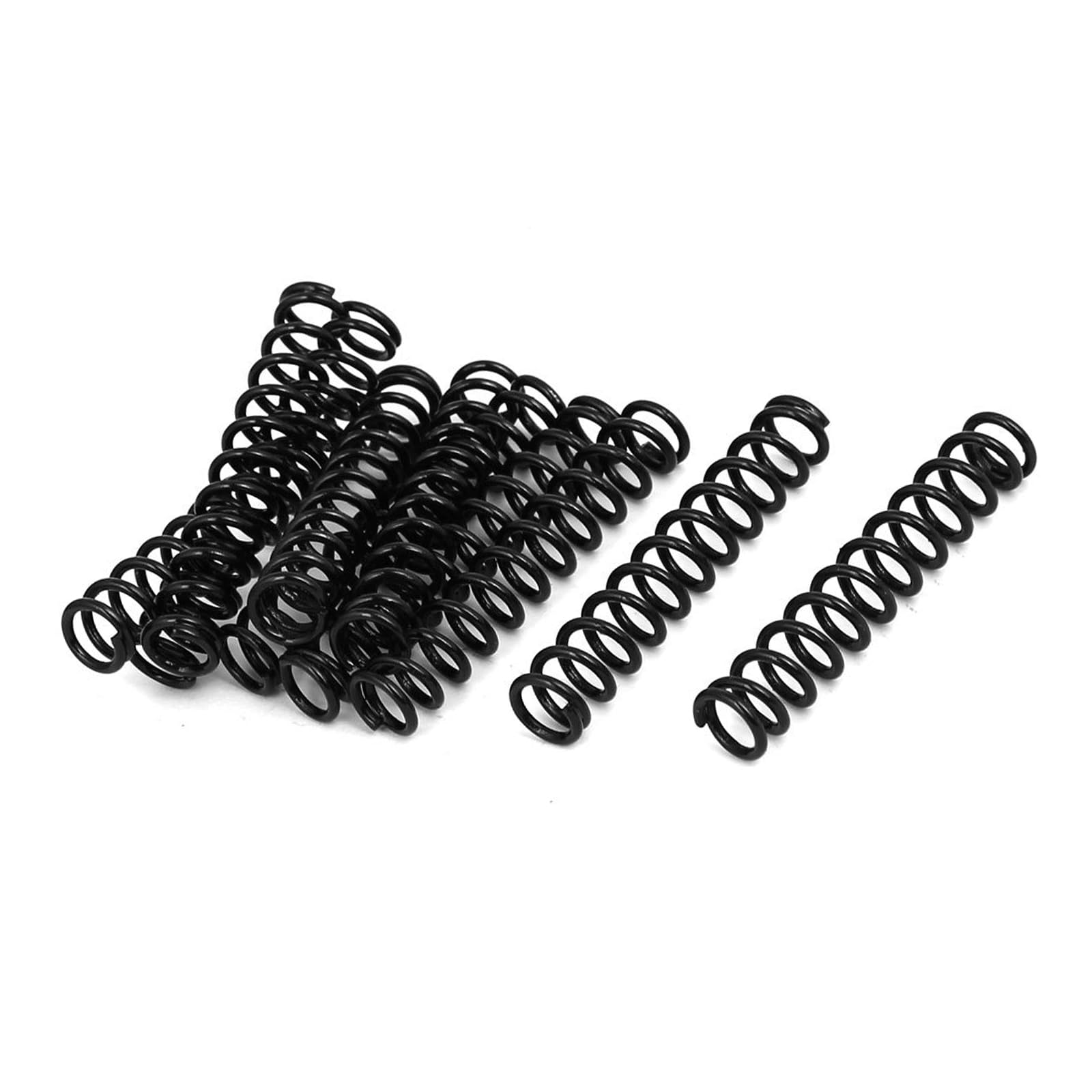 TA-VIGOR 10Pcs Extended Compressed Spring, 1.2mm Wire Dia, 8mm OD, 40mm Length Durable Stainless Steel Small Dual Hook Tension Spring for Furniture Screen Doors Repair Projects