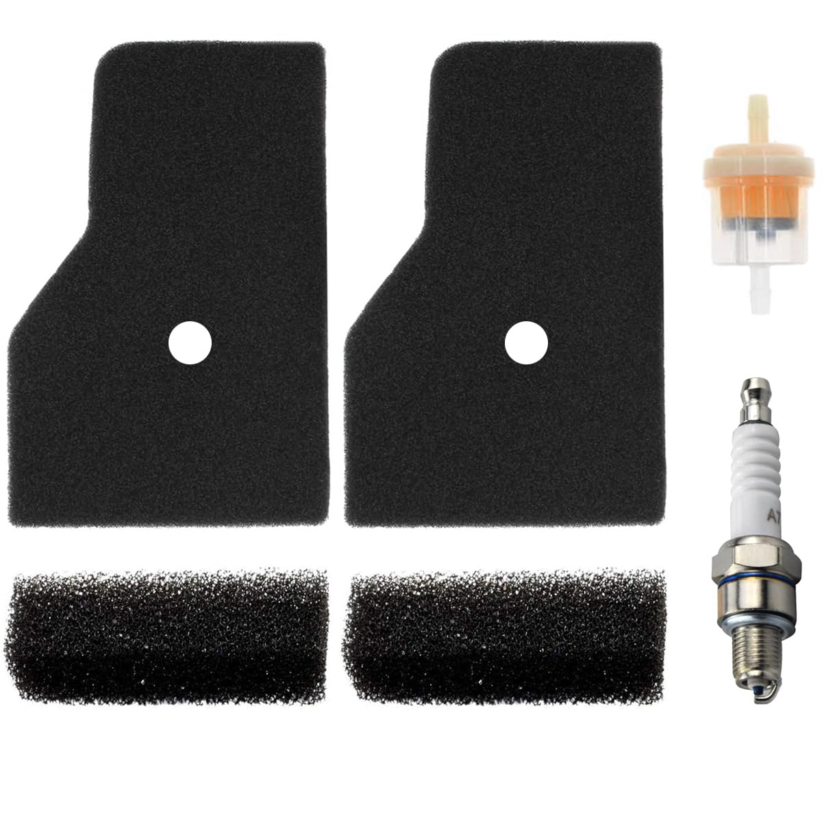 ZAMDOE Air filter for Honda EU2000i Generator, Replacement Filter Kit for Hon-da EU2000 EB2000 EB2000i, EB2000iT1, EU2000i, EU2000iT1, EU2000iK1 generator(2 Pack Air filter + Spark plug + Fuel filter)