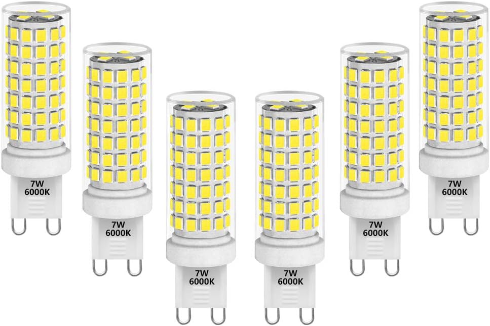 Dimmable G9 GU9 LED Capsule Corn Light Bulbs 7W 650Lm 60W Halogen Bulb