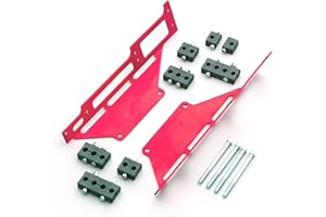 R&M Specialties 1120R Red Spark Plug Wire Loom Set with Center-Bolt Valve Cover for Small Block Chevy