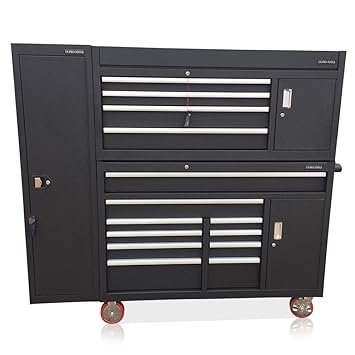 Us Pro Tools Black Tool Chest Box Snap It Up Massive Cabinet With