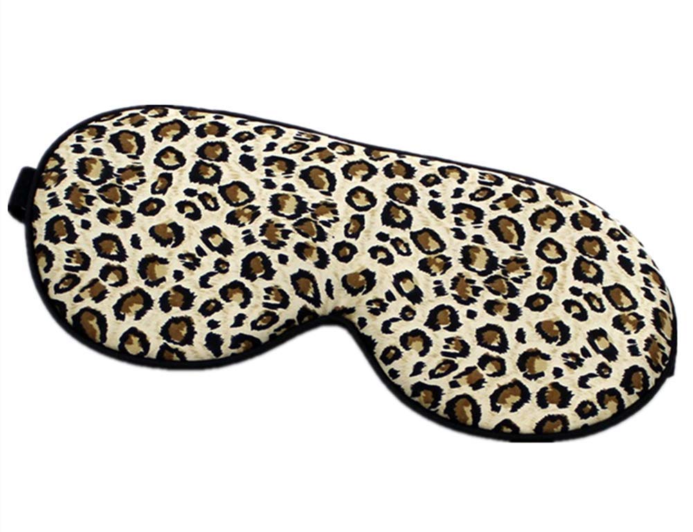 nadamuSun Eye Mask Best Natural Pure Mulberry Silk Sleep Mask Super Soft Eye Mask for for Men & Women (Leopard)