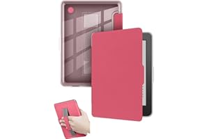 for Kobo Clara Colour/Clara BW/Clara 2E eReader 6 Inch Case with Wrist Strap and Auto Sleep/Wake, Shock-Proof & Scratch-Resis