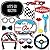 Letâ€™s Go Racing - Racecar - Baby Shower or Race Car Birthday Party Photo Booth Props Kit - 20 Count