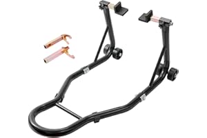 VEVOR Motorcycle Rear Wheel Stand, with U + L Fork Swingarm Spool, 850 lbs Capacity Heavy Duty Rear Wheel Stand Motorcycle Li