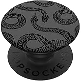 Slithering Black Snakes Drawing PopSockets Adhesive PopGrip